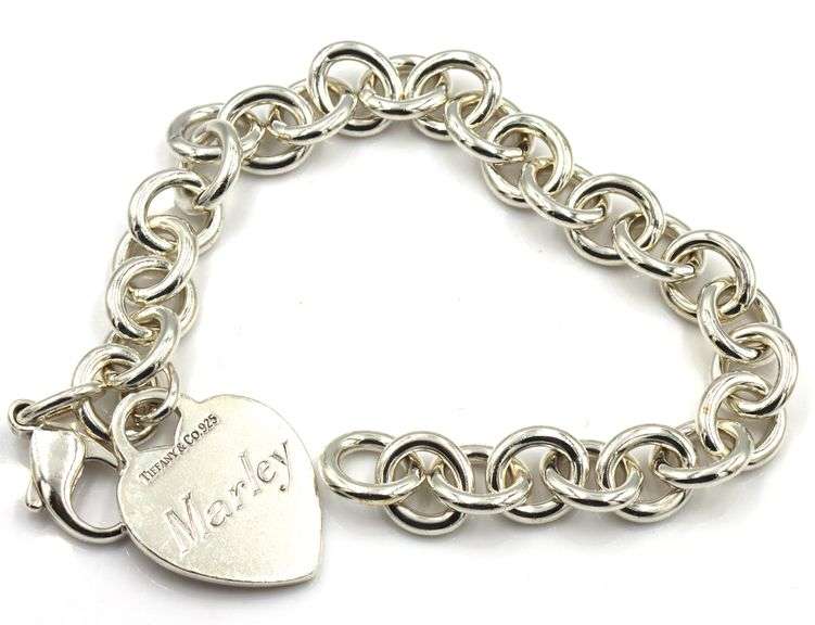 Tiffany & Co bracelet with heart shaped charm