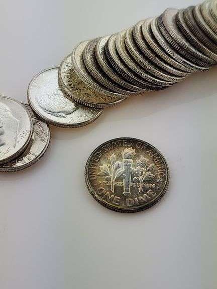 1956 Roll Of UNC Roosevelt Dimes