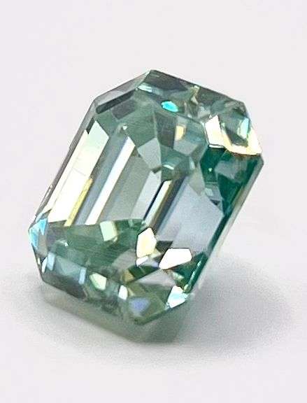 6.3 Ct Sparkling Mint Green Lab Simulated Diamond Solitaire