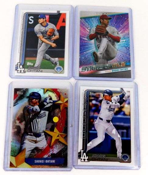 4 Shohei Ohtani Topps Baseball Cards