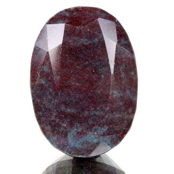 Huge 2180 Ct Certified Natural Untreated Ruby Kyanite Oval Cut Solitaire