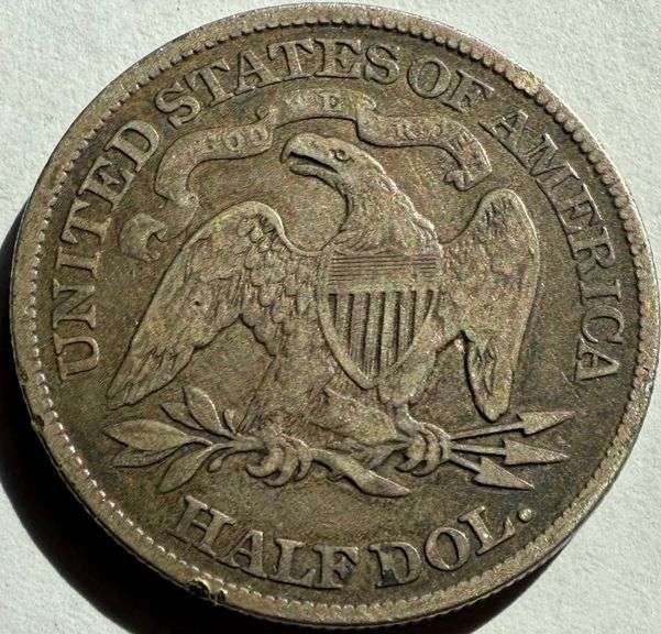1877 Two Tone Seated Half