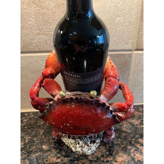 Crab Wine Bottle Holder