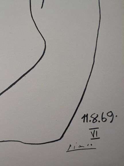 Picasso Au Baiser d'Avignon Lithograph from 1972 Portfolio