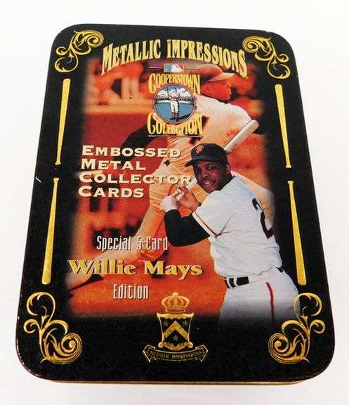 Willie Mays 1995 5 Card Metal Embossed Special Edition Set