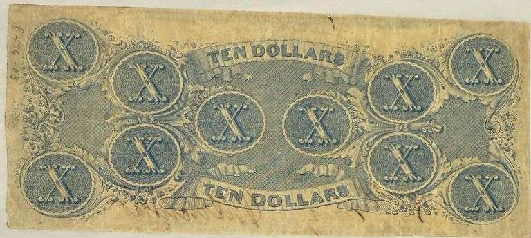 April  1863 Series $10 CSA  Note