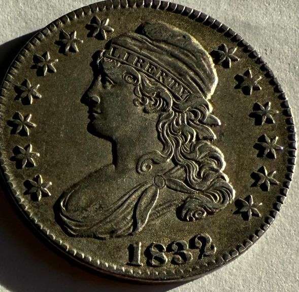 1832 Lustrous Toned Bust Half