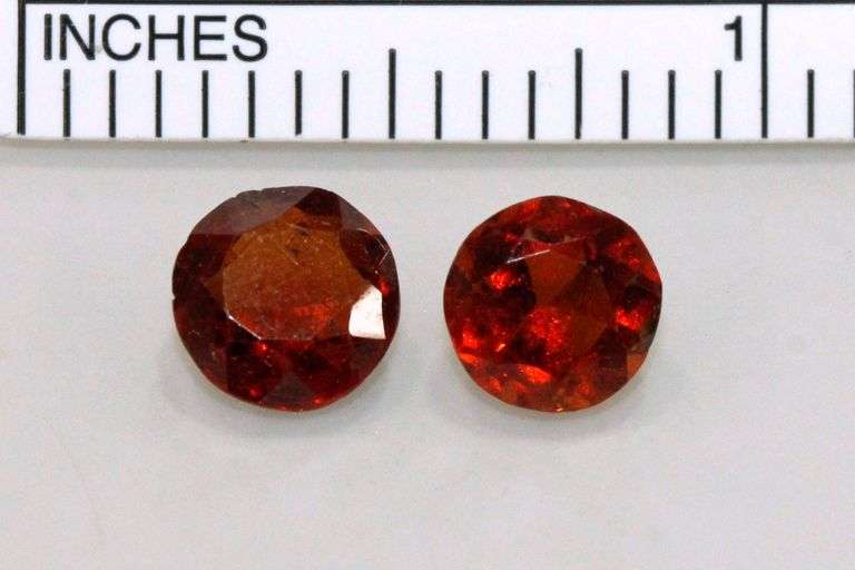 Bright Natural Hessonite Garnet - Lot of 2