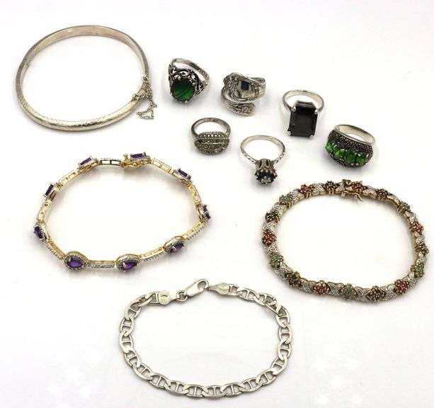 Group lot of Vintage 925 sterling silver mixed jewelry