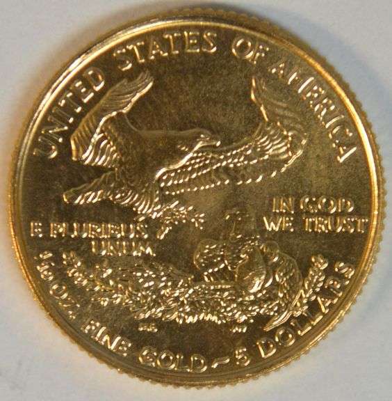Immaculate Superb Gem BU 1998 $5 American Gold Eagle coin