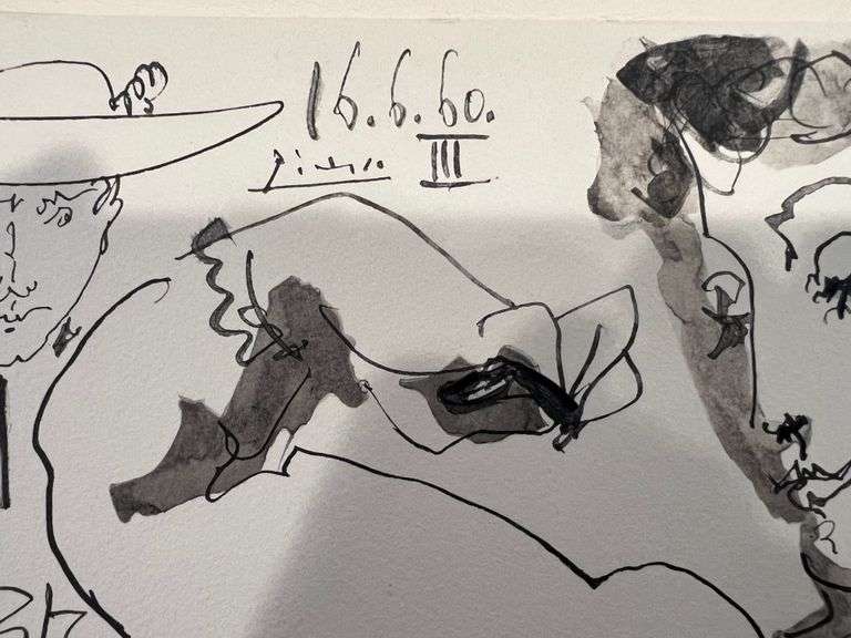 Pablo Picasso Toro "Bullfighter" Lithograph from 1960 Portfolio