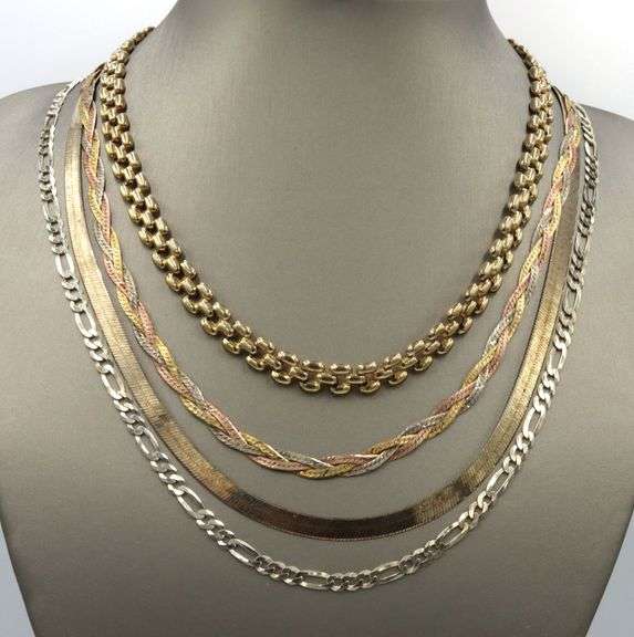 Group lot of 5 Vintage 925 sterling silver necklaces