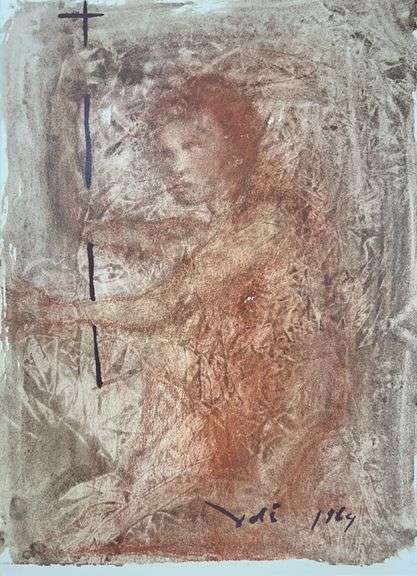 Highly Collectible and Rare Salvador Dali Original Lithograph from the 'Biblia Sacra' Suite