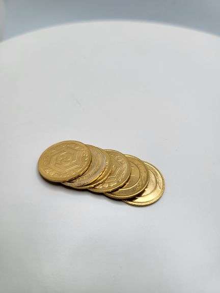 Collectors! 6 gold coin of 0.5 Azadi, total of 24.4 gr gold