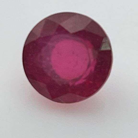 CERTIFIED LOOSE NATURAL RED RUBY , ROUND CUT 1.93 CARAT
