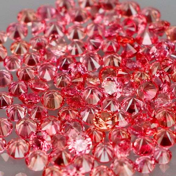 Vibrant color! Diamond cut! 2.38ct cherry pink Sapphire set!