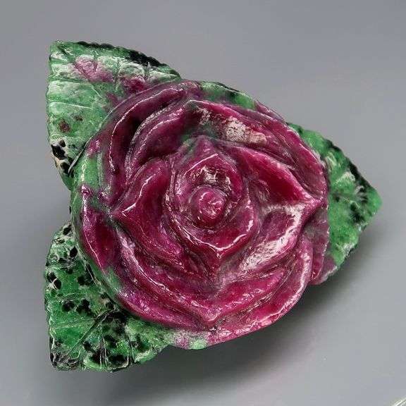 Captivating 135.95ct hand carved Ruby in Zoisite