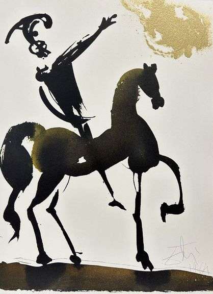 Highly Collectible and Rare Salvador Dali Original Lithograph from the 'Biblia Sacra' Suite