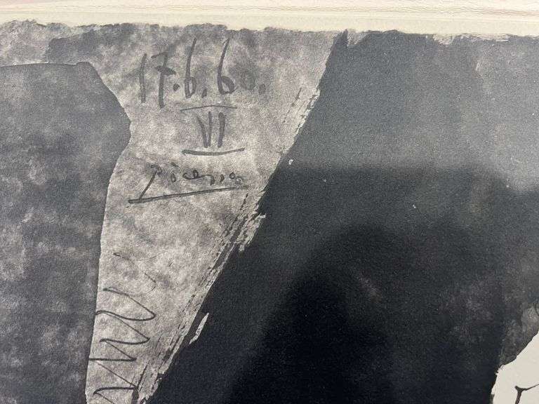 Pablo Picasso Toro "Bullfighter" Lithograph from 1960 Portfolio