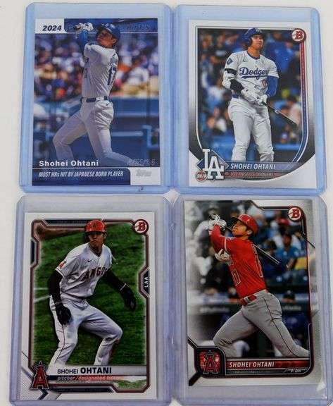 4 Shohei Ohtani Baseball Cards