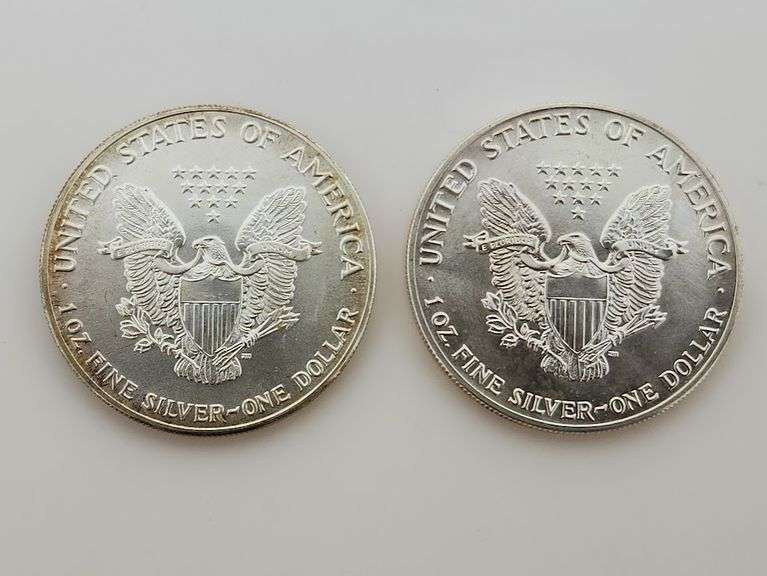 1986 + 1987 American Silver Eagles