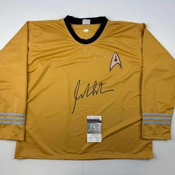 Autographed William Shatner Captain Kirk Starfleet Shirt COA