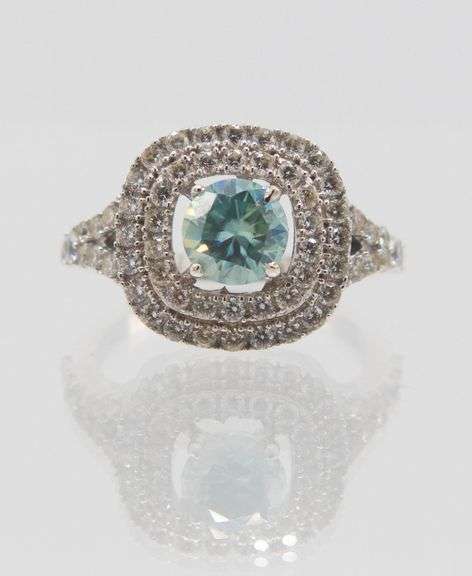 Dazzling 2.75 Ct Emerald Green Fire Moissanite Ring