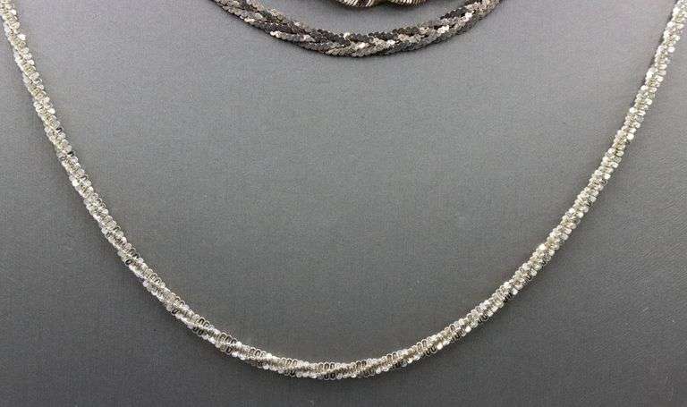Group lot of 4 Vintage 925 sterling silver chains