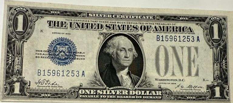 1928 Unc $1 Funny Back Silver Certificate