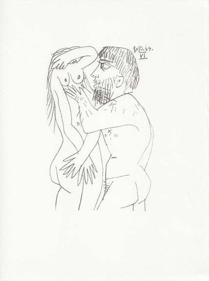Exclusive Limited Edition Pablo Picasso Lithograph "Le Gout du Bonheur", 1970
