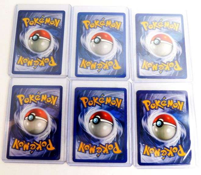 6 Pokémon 1999 1st Edition Trade Cards