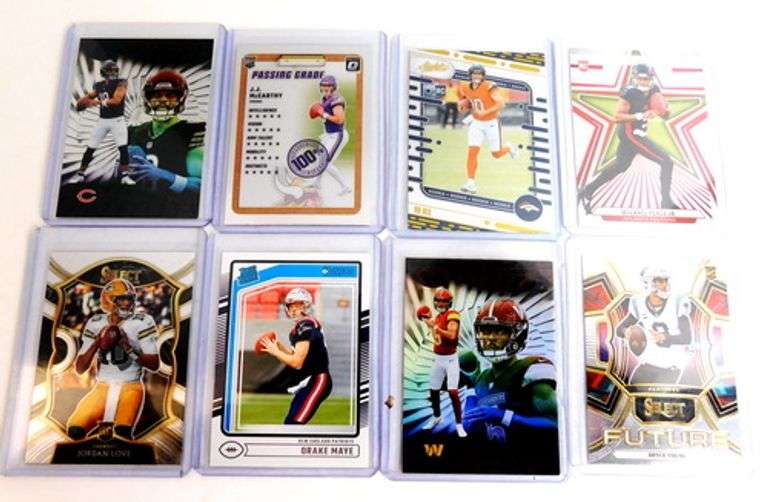 8 NFL Latest Rookie QB Football Cards