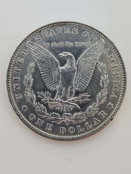 1880-O Morgan Silver Dollar, Cleaned