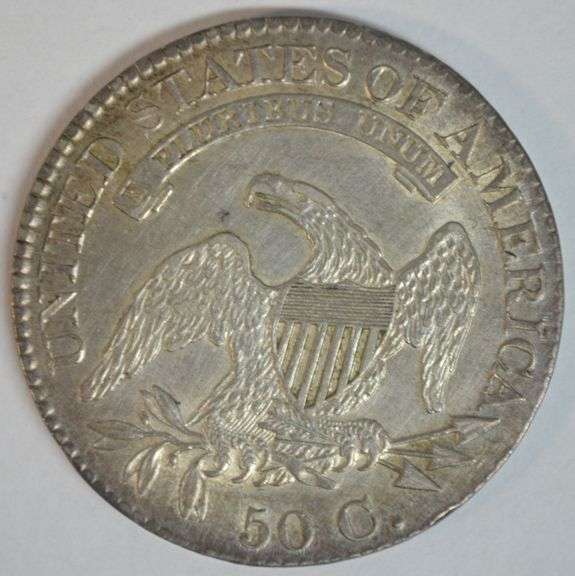 Needle-sharp Uncirculated Detail 1825 Capped Bust Half Dollar
