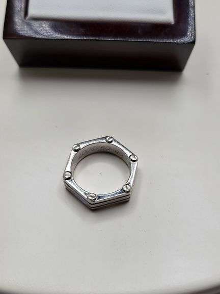 14KT White Gold Band