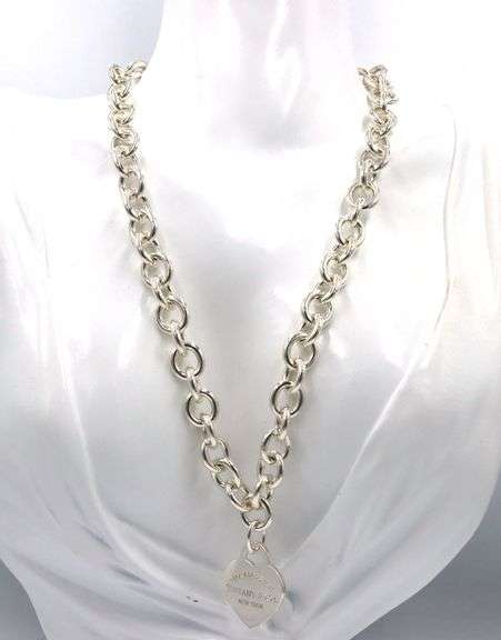 Tiffany & Co necklace with heart shaped pendant
