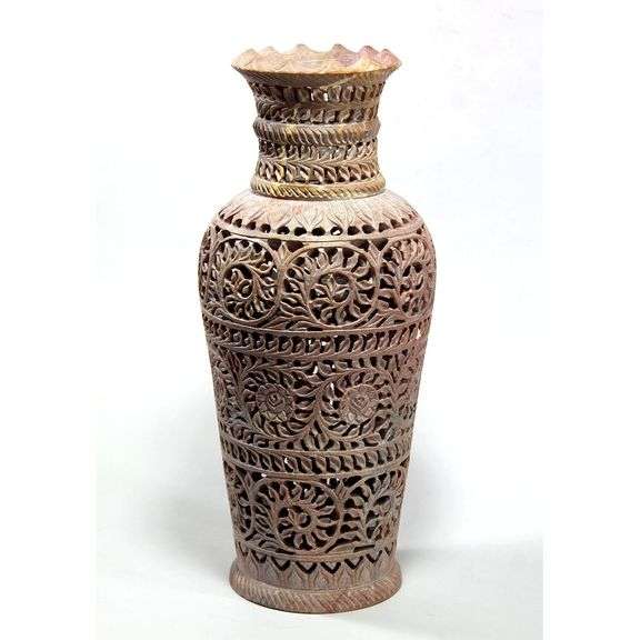 Hand-Carved Marble Vase
