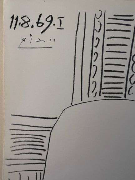 Picasso Au Baiser d'Avignon Lithograph from 1972 Portfolio