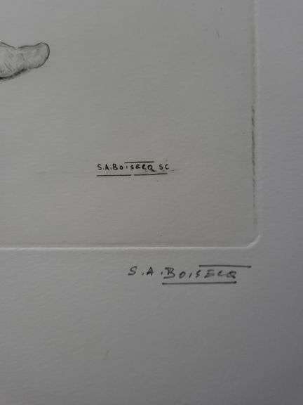 Investment! Very collectable remarkable limited edition Pierre-Auguste Renoir signed in the stone.