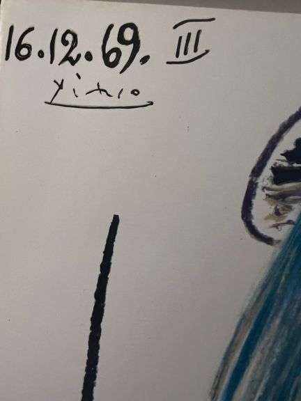 Picasso Au Baiser d'Avignon Lithograph from 1972 Portfolio