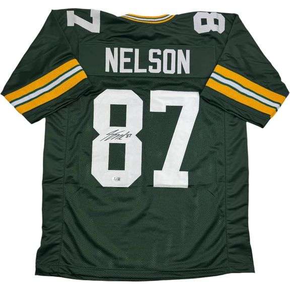 Autographed Jordy Nelson Green Football Jersey