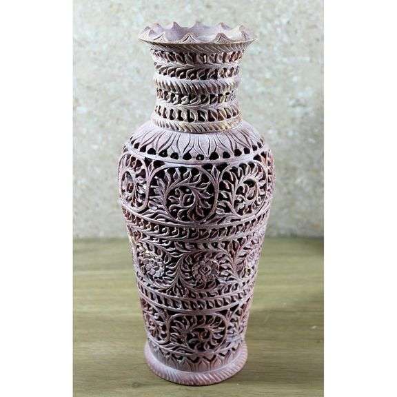 Hand-Carved Marble Vase
