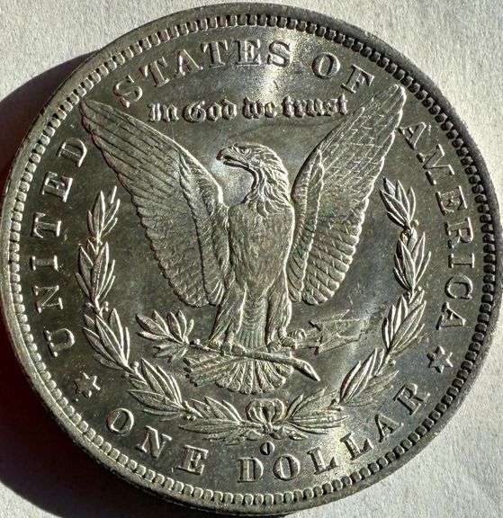 1883 O BU Morgan Dollar.