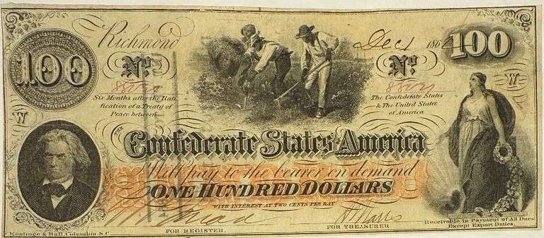 $100 1862 Series CSA Watermarked Note