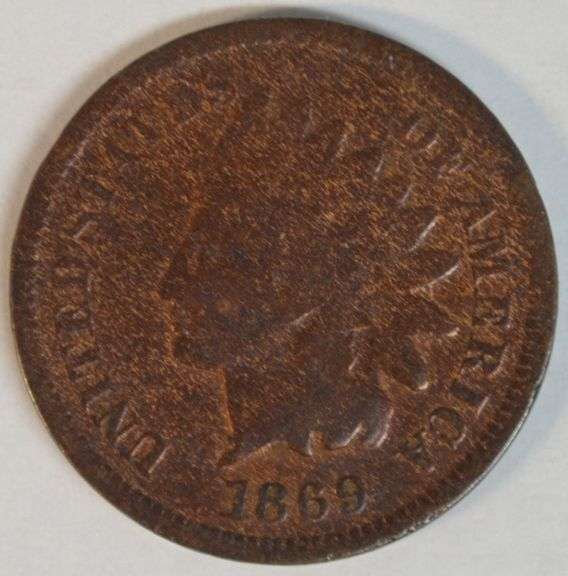 Rare key date 1969 Indian Head Cent