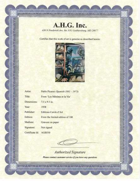 A remarkable Deluxe Edition of Les Ménines et la Vie by Pablo Picasso, published in Paris by Cercle 