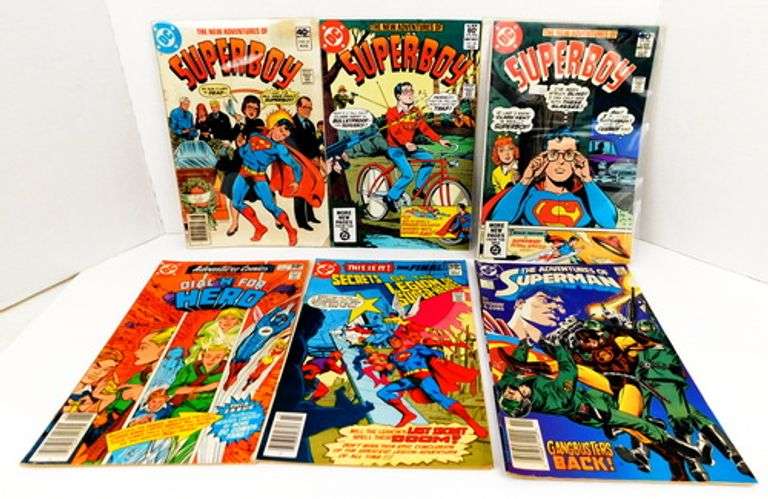 6 DC Comics - Superboy, Superman and Heroes