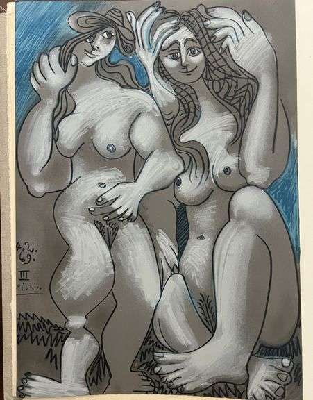 Picasso Au Baiser d'Avignon Lithograph from 1972 Portfolio