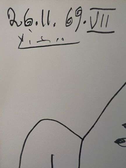 Picasso Au Baiser d'Avignon Lithograph from 1972 Portfolio