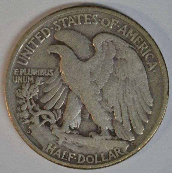 Choice VF/XF 1938-D Walking Liberty Half Dollar. Key date